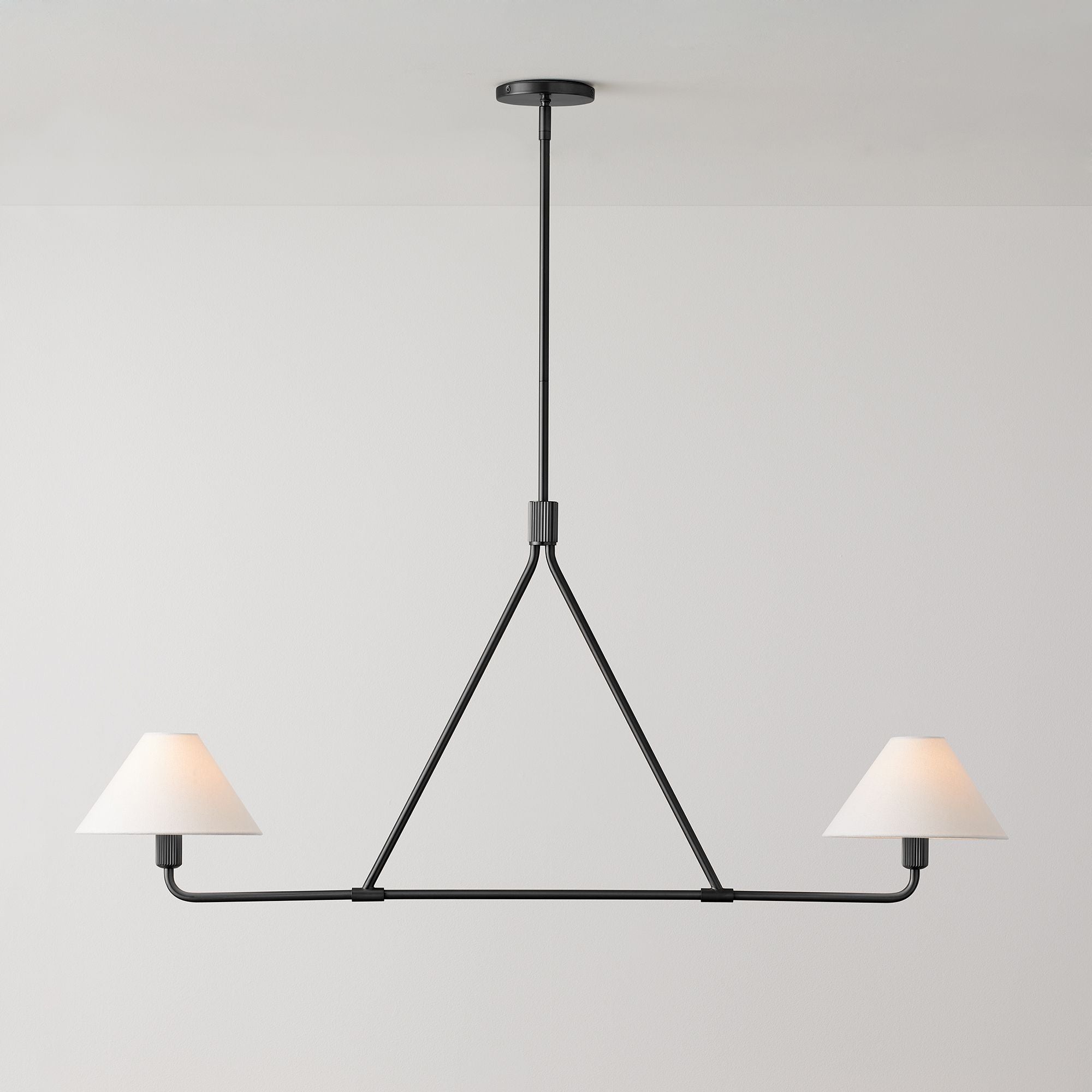 Vector Brass Fabric Chandelier