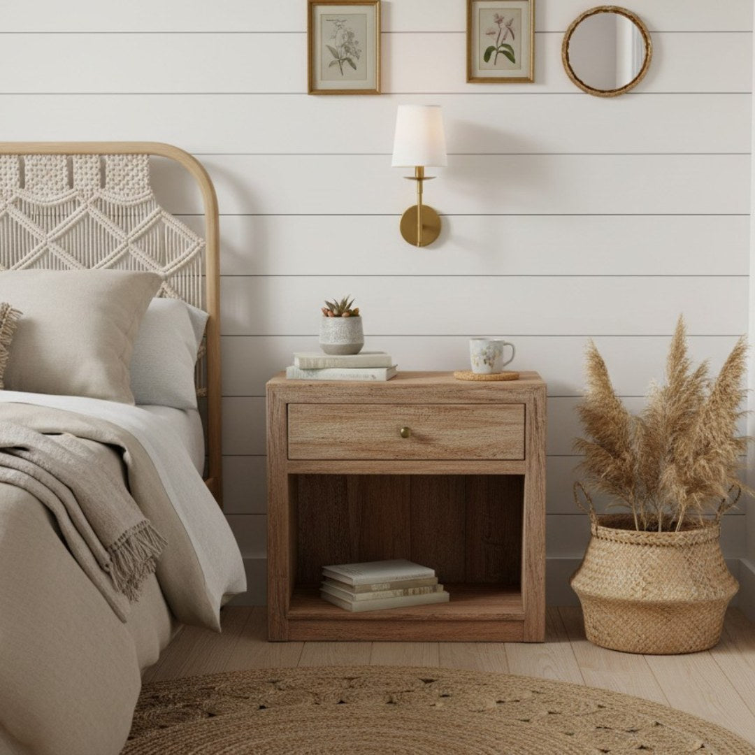 Lodge Brass Fabric Wall Light