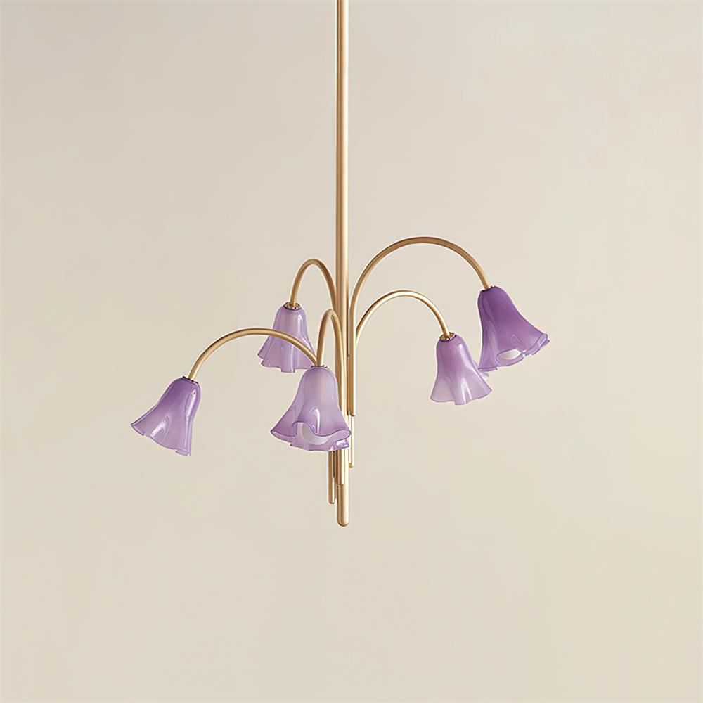 Musa Arched Arm Floral Chandelier Romantic Bedroom