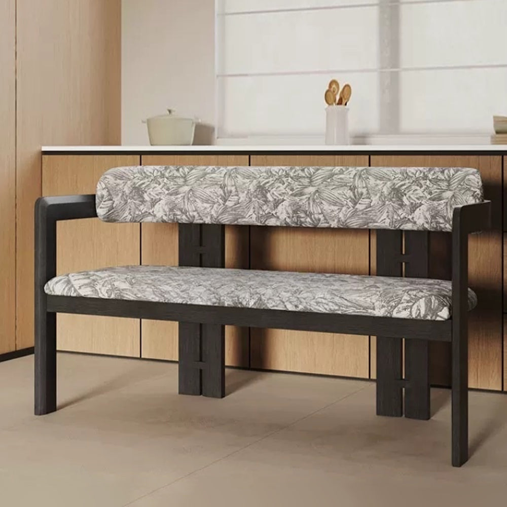 Anton Bench Chair - Dining Chairs with Arms & Fabric Dining Chairs for Modern Dining