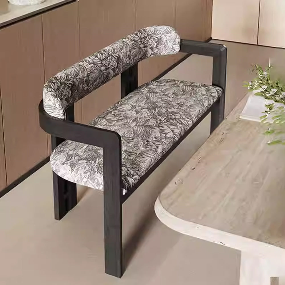 Anton Bench Chair - Dining Chairs with Arms & Fabric Dining Chairs for Modern Dining