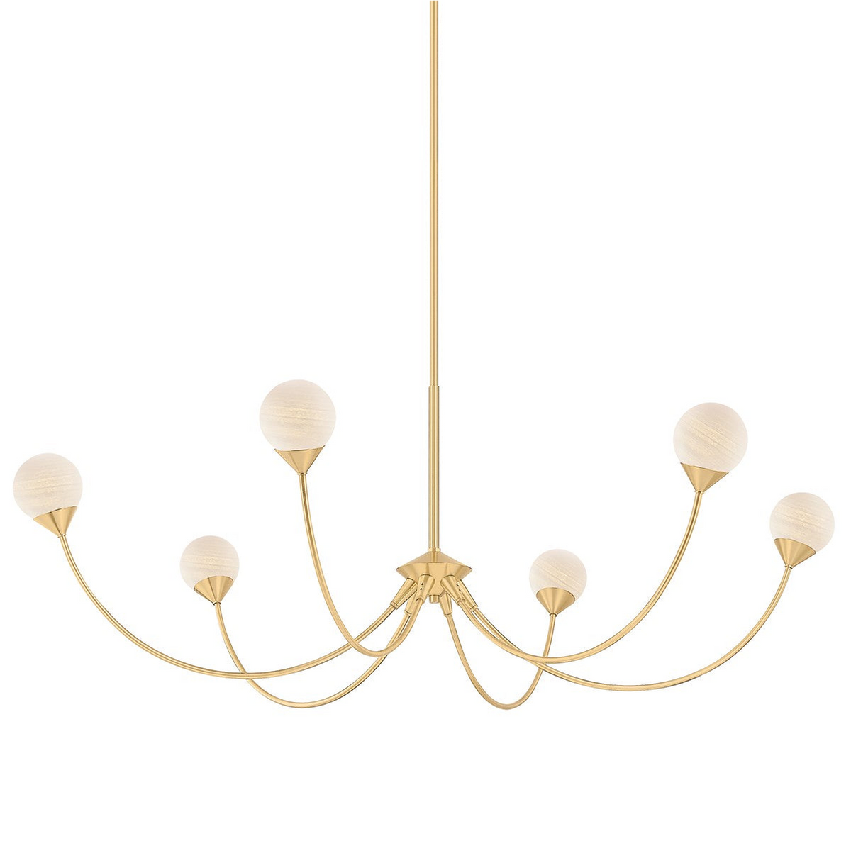 Koda Cloud Glass Six-Light Chandelier