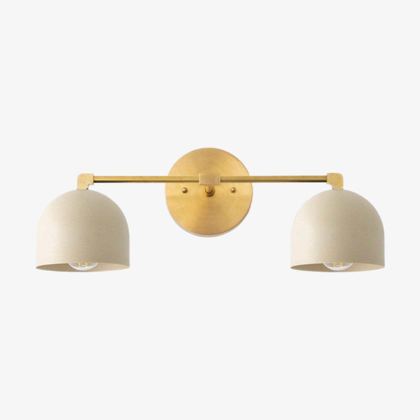 Chroma Dome Brass Wall Sconce Modern Bathroom