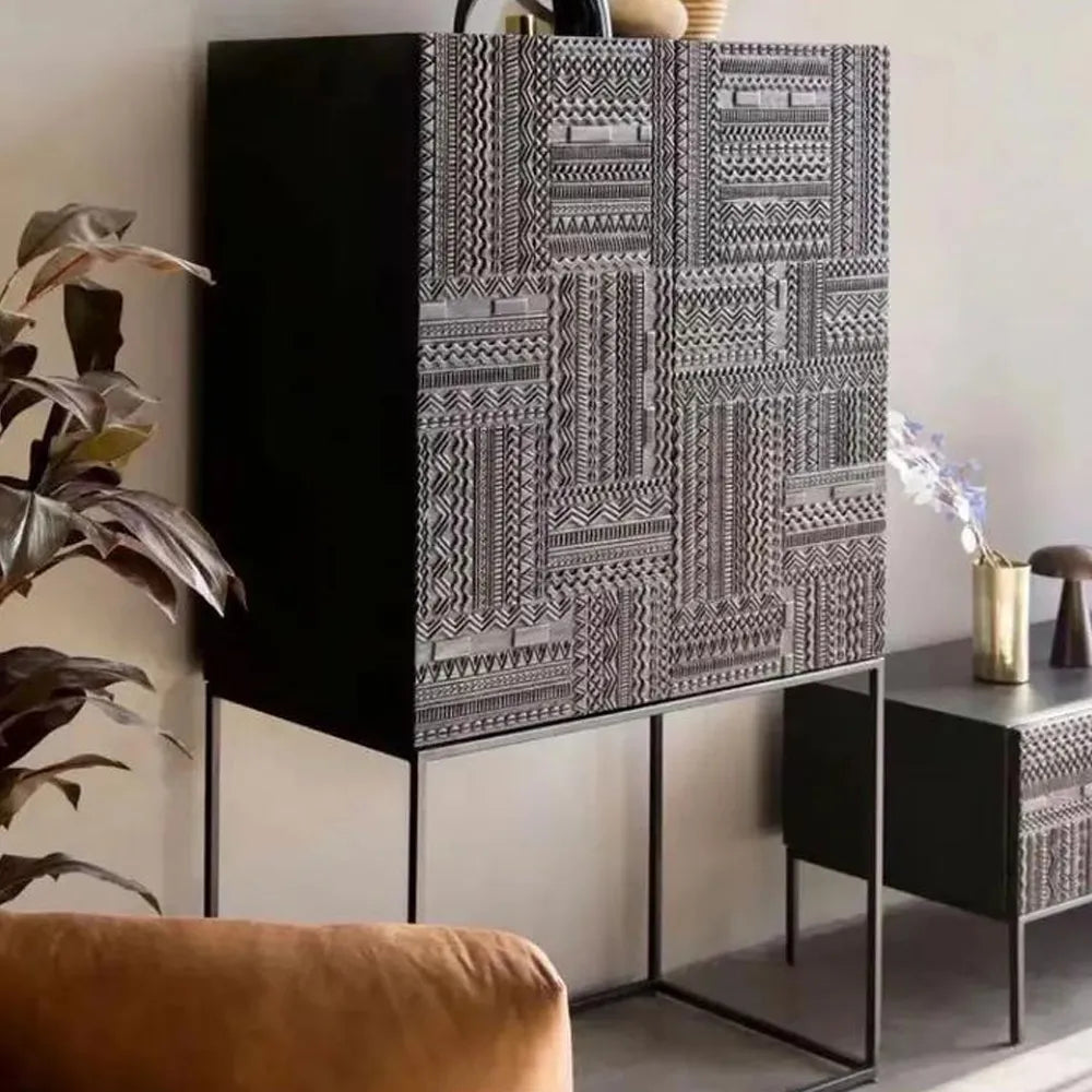 Ansel Cabinet - Functional Entryway Storage Cabinet with Drawers