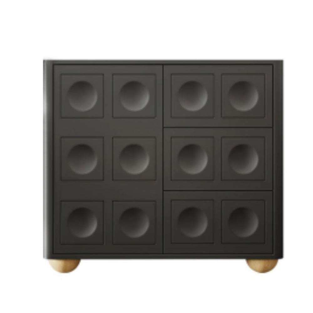 Blair Black Furniture Living Room Cabinet - Stylish Chest of Drawers for Storage