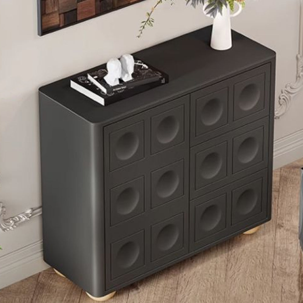Blair Black Furniture Living Room Cabinet - Stylish Chest of Drawers for Storage