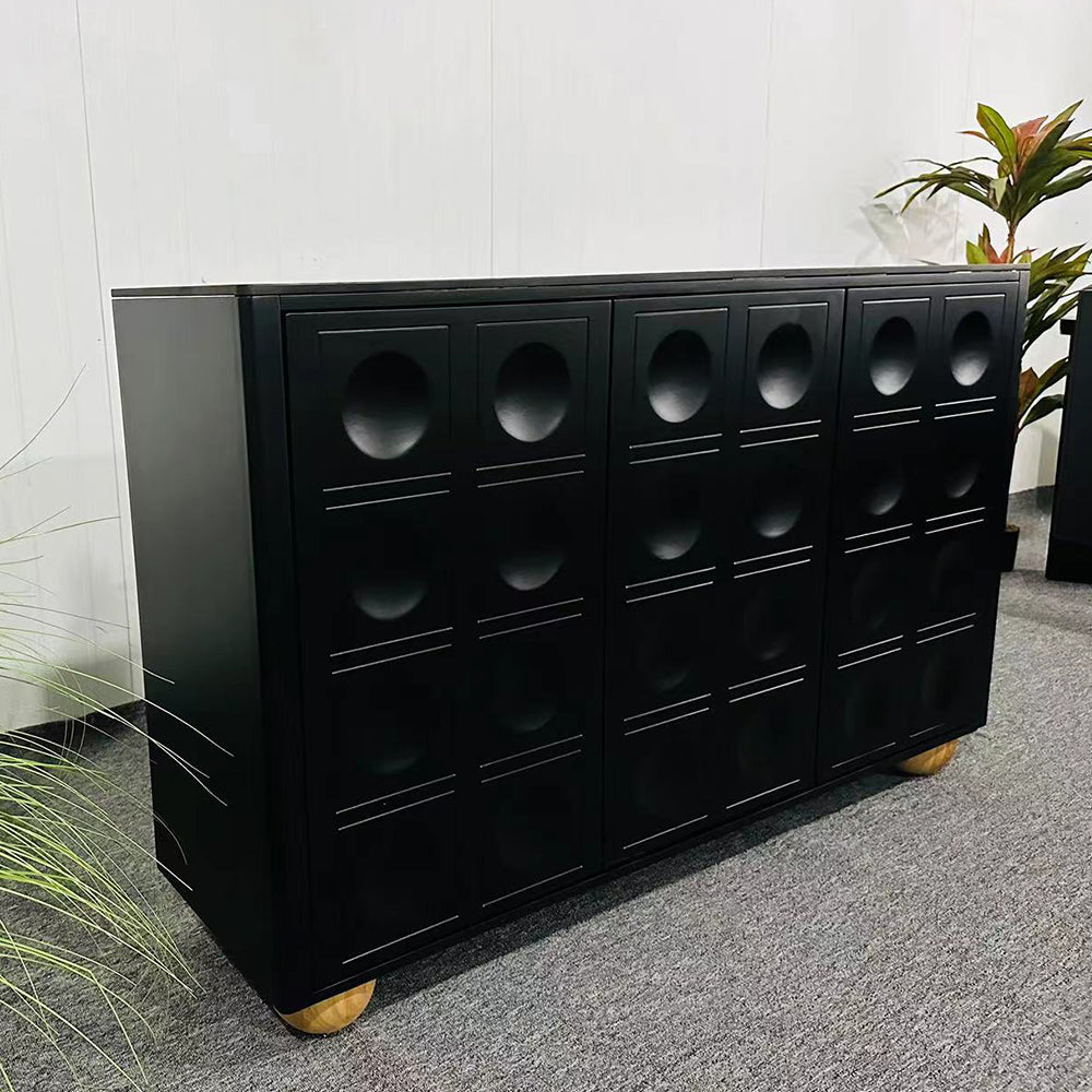 Blair Black Furniture Living Room Cabinet - Stylish Chest of Drawers for Storage