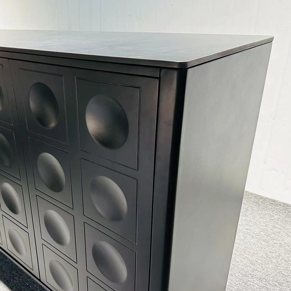 Blair Black Furniture Living Room Cabinet - Stylish Chest of Drawers for Storage
