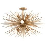 Faye Brass Starburst Chandelier
