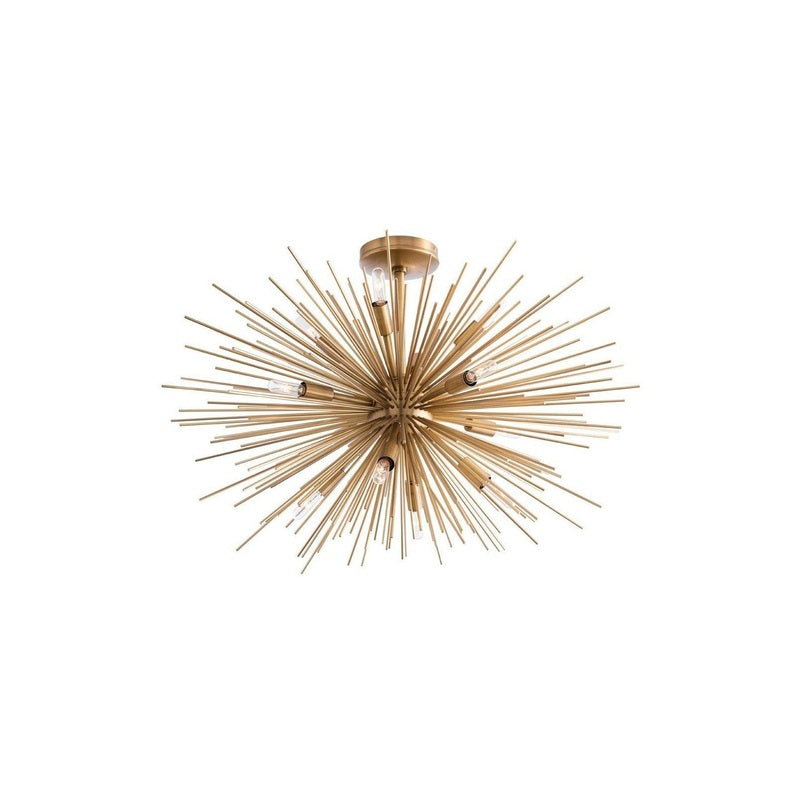 Faye Brass Starburst Chandelier