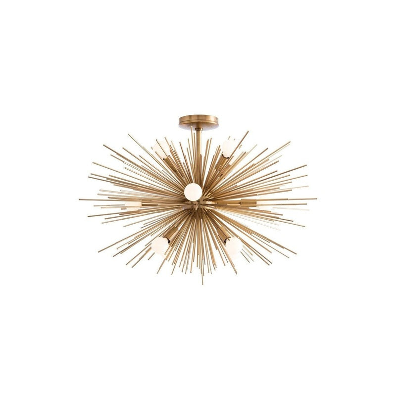 Faye Brass Starburst Chandelier