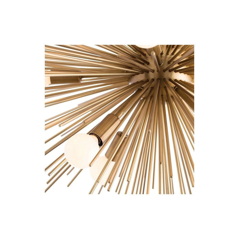 Faye Brass Starburst Chandelier