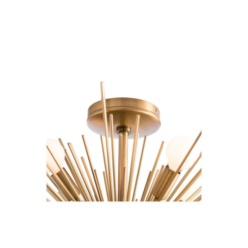 Faye Brass Starburst Chandelier