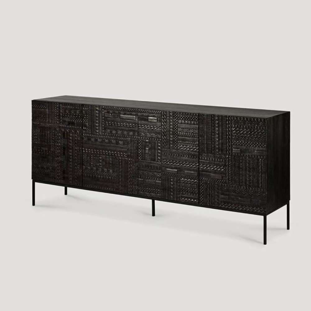 Ruby Cabinet with Storage - Modern Sideboard & Black Entryway Cabinet for Elegant Spaces