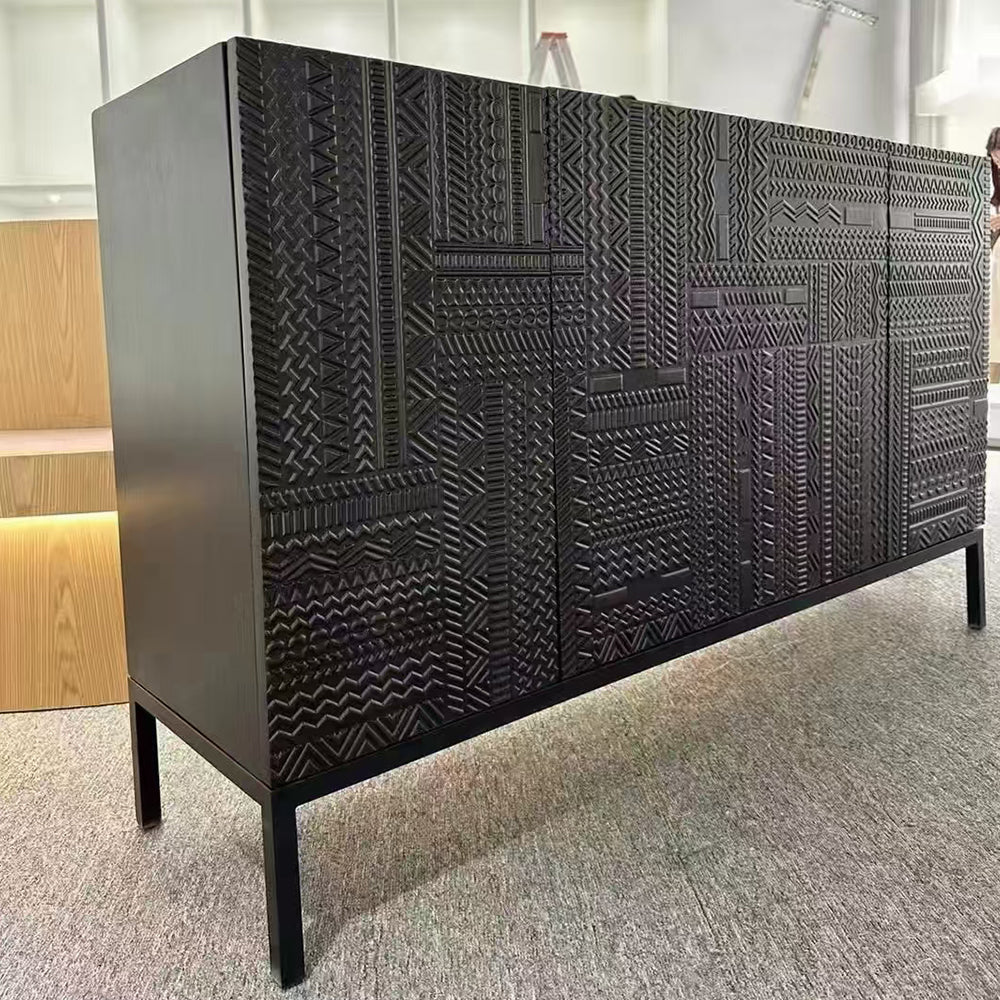Ruby Cabinet with Storage - Modern Sideboard & Black Entryway Cabinet for Elegant Spaces