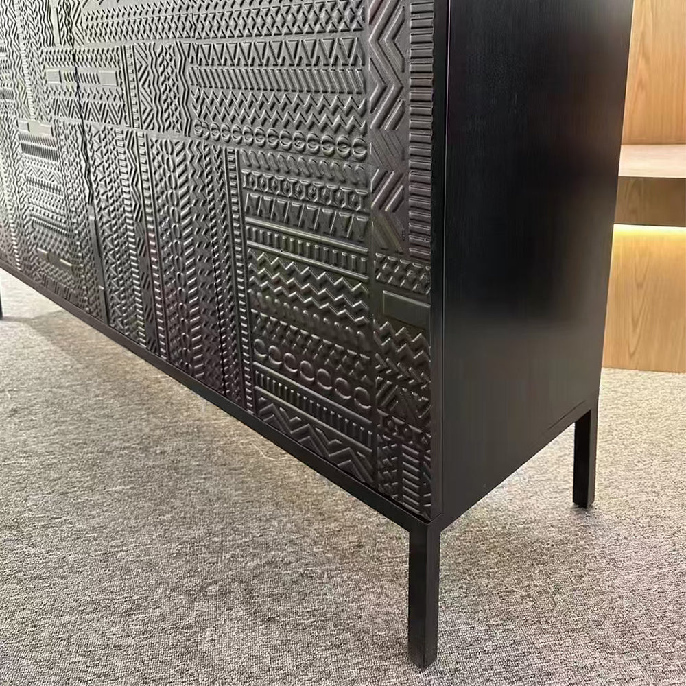 Ruby Cabinet with Storage - Modern Sideboard & Black Entryway Cabinet for Elegant Spaces
