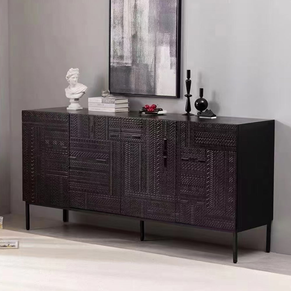Ruby Cabinet with Storage - Modern Sideboard & Black Entryway Cabinet for Elegant Spaces
