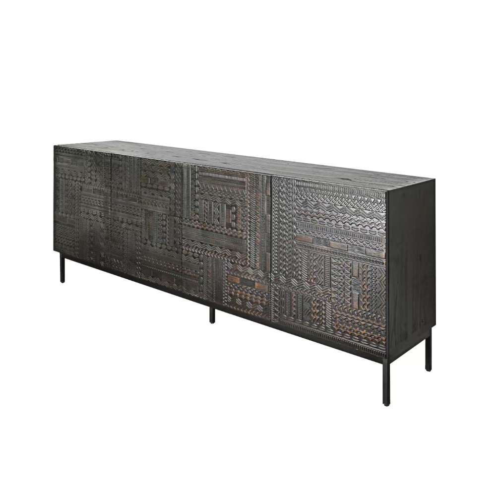 Ruby Cabinet with Storage - Modern Sideboard & Black Entryway Cabinet for Elegant Spaces