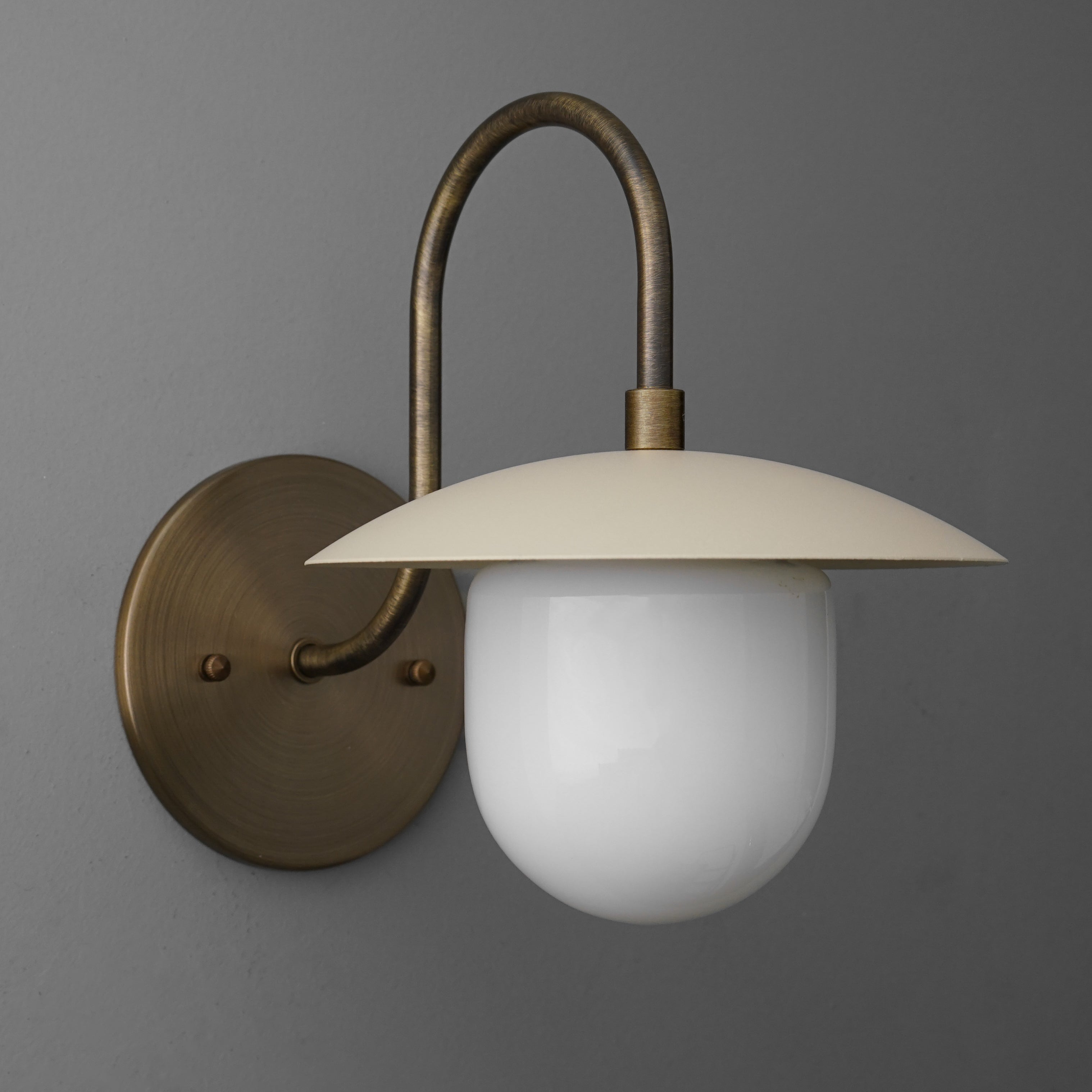 Disc Metal Arched Wall Sconce