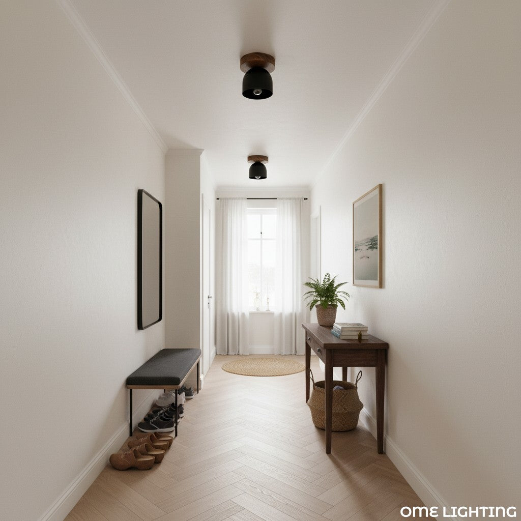 Chroma Ceiling Light Wood Metal Fixture