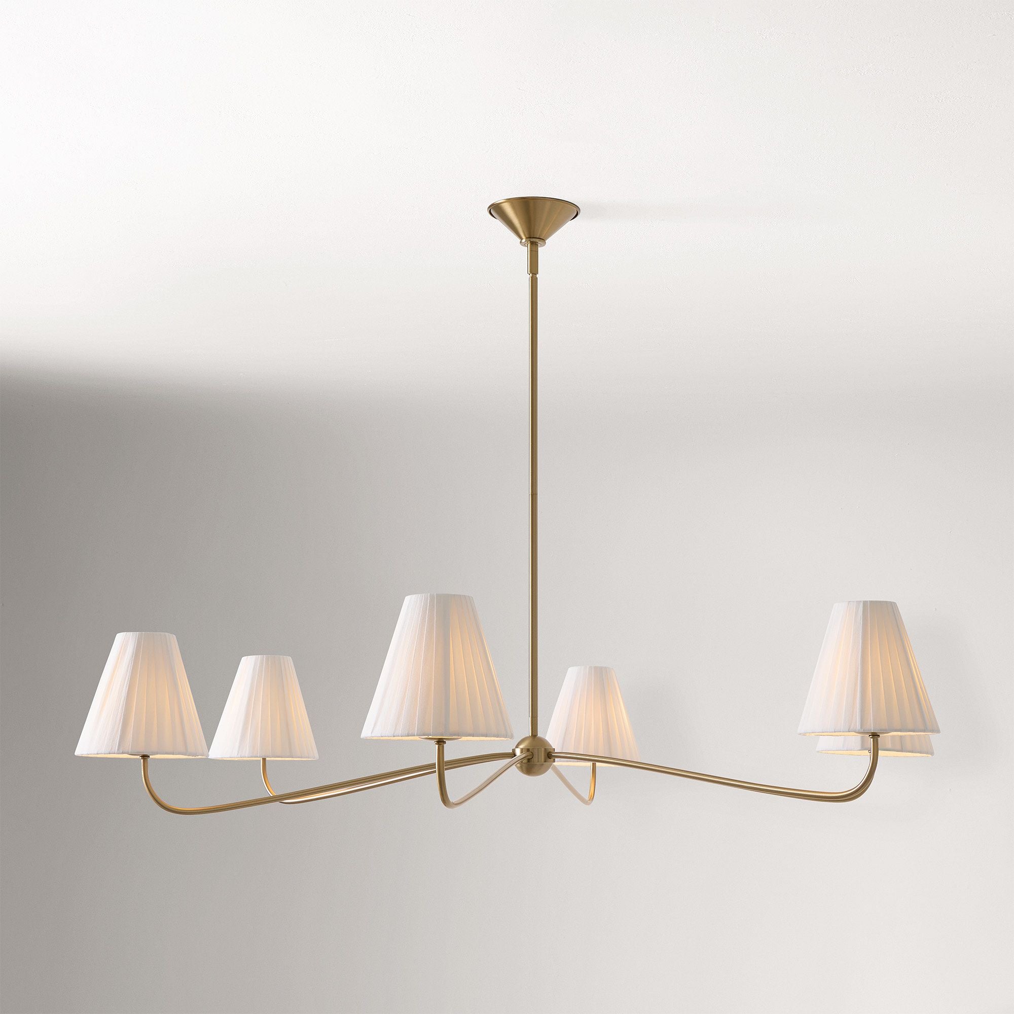 Fibura Pleated Shade Chandelier for Traditional Dining Room