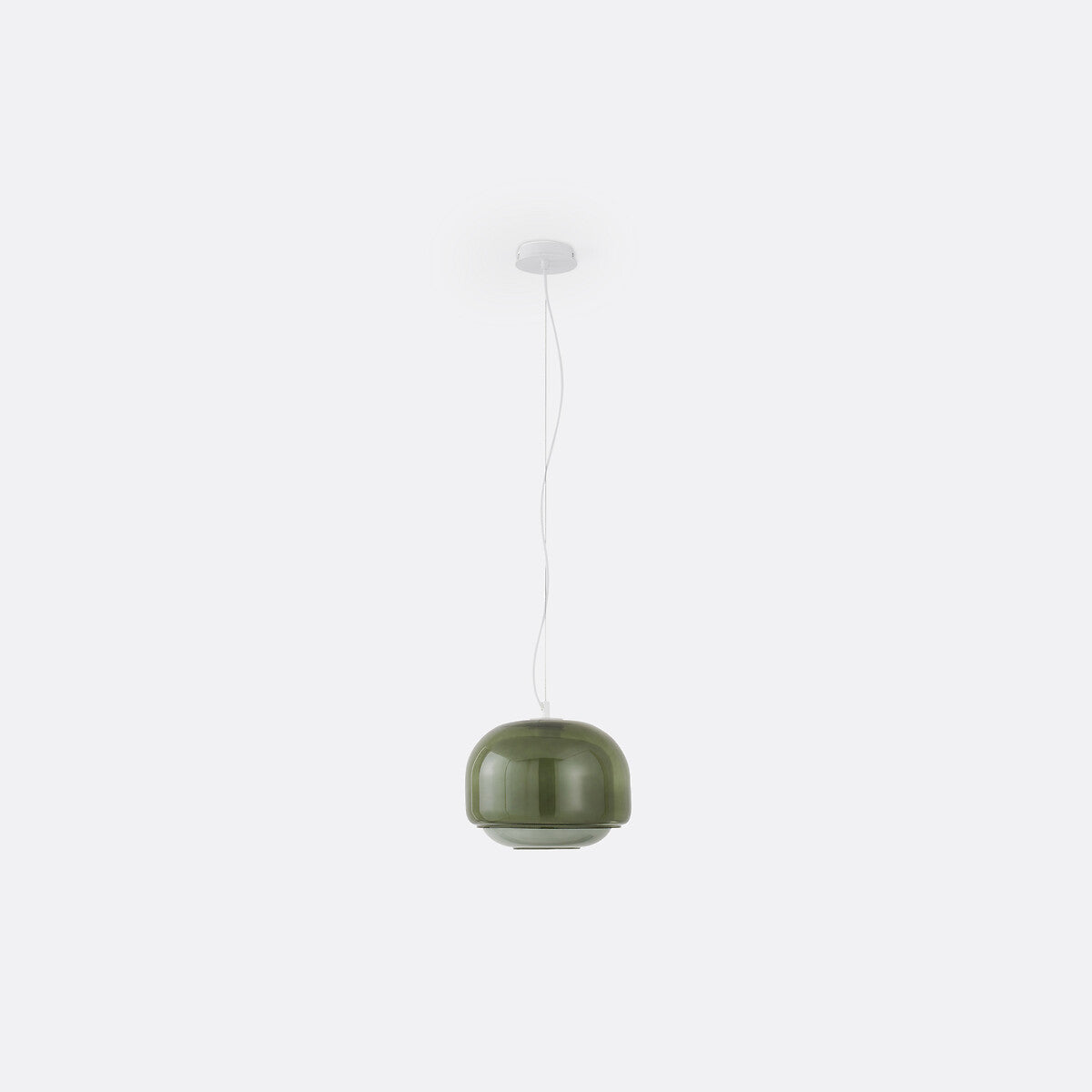 Orbit Modern Mushroom Pendant Light Colored Glass