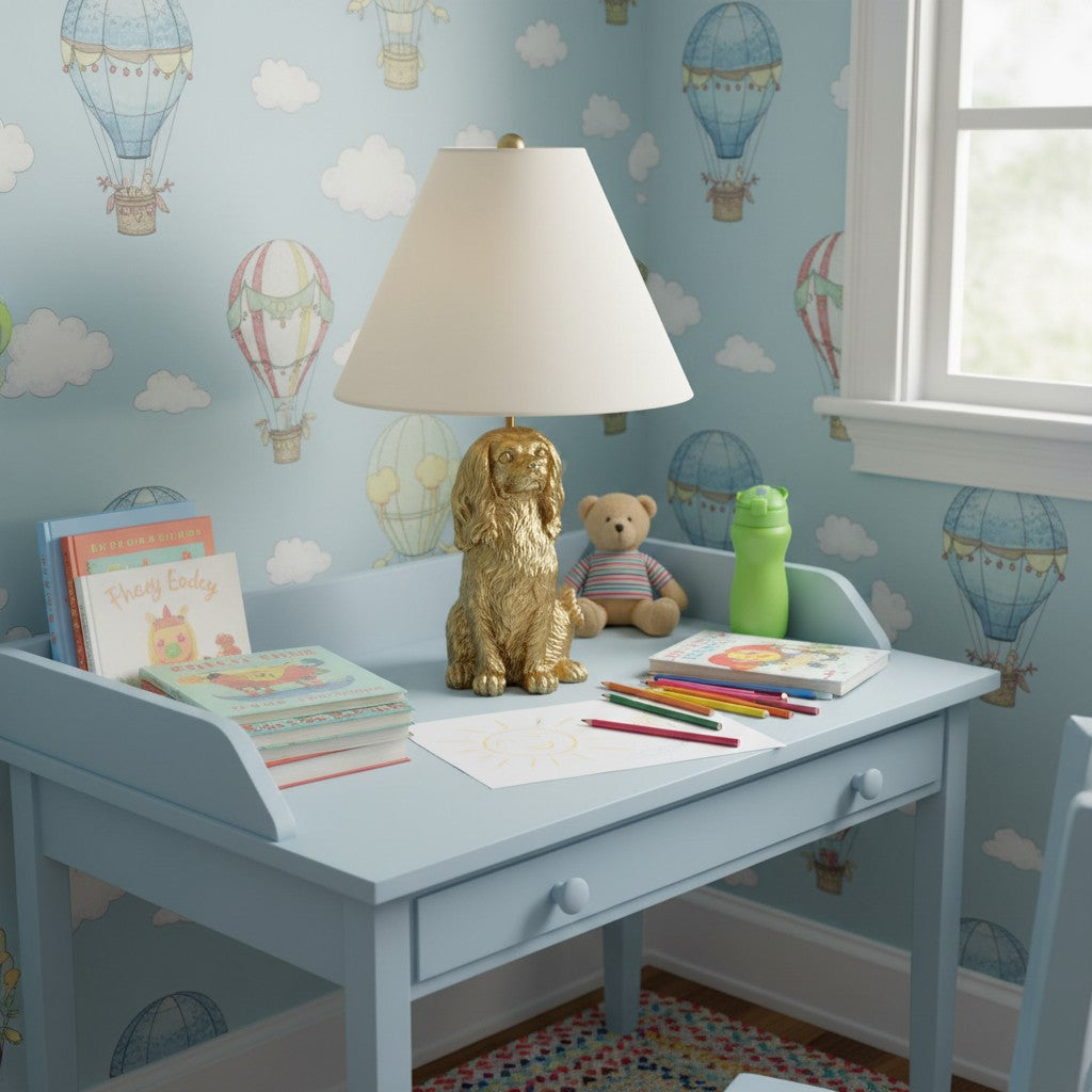 Kin Table Lamp Metal&Fabric Animal