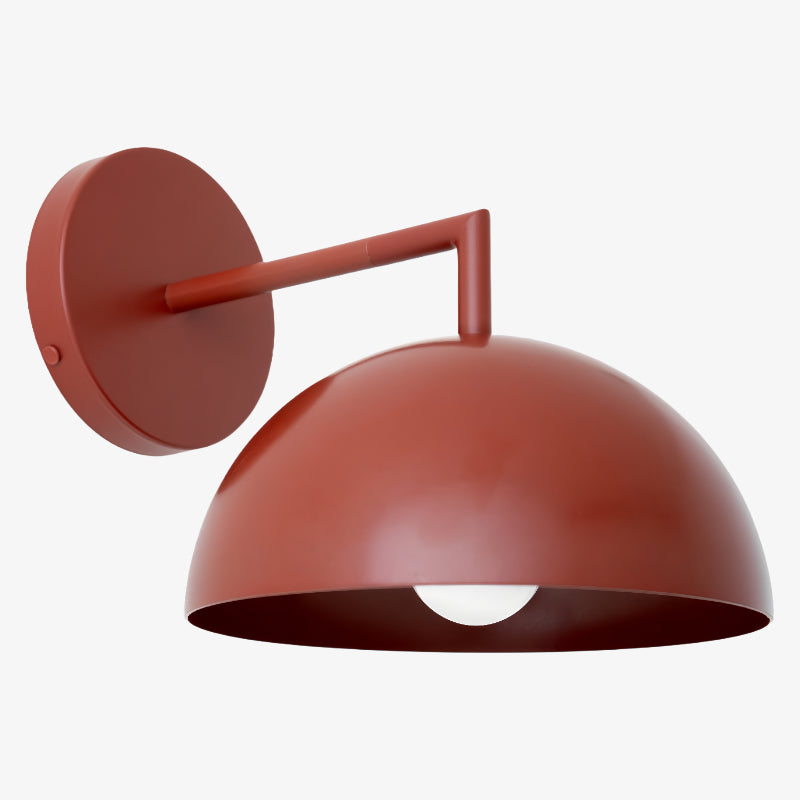 Chroma Minimalist Metal  Dome Sconce