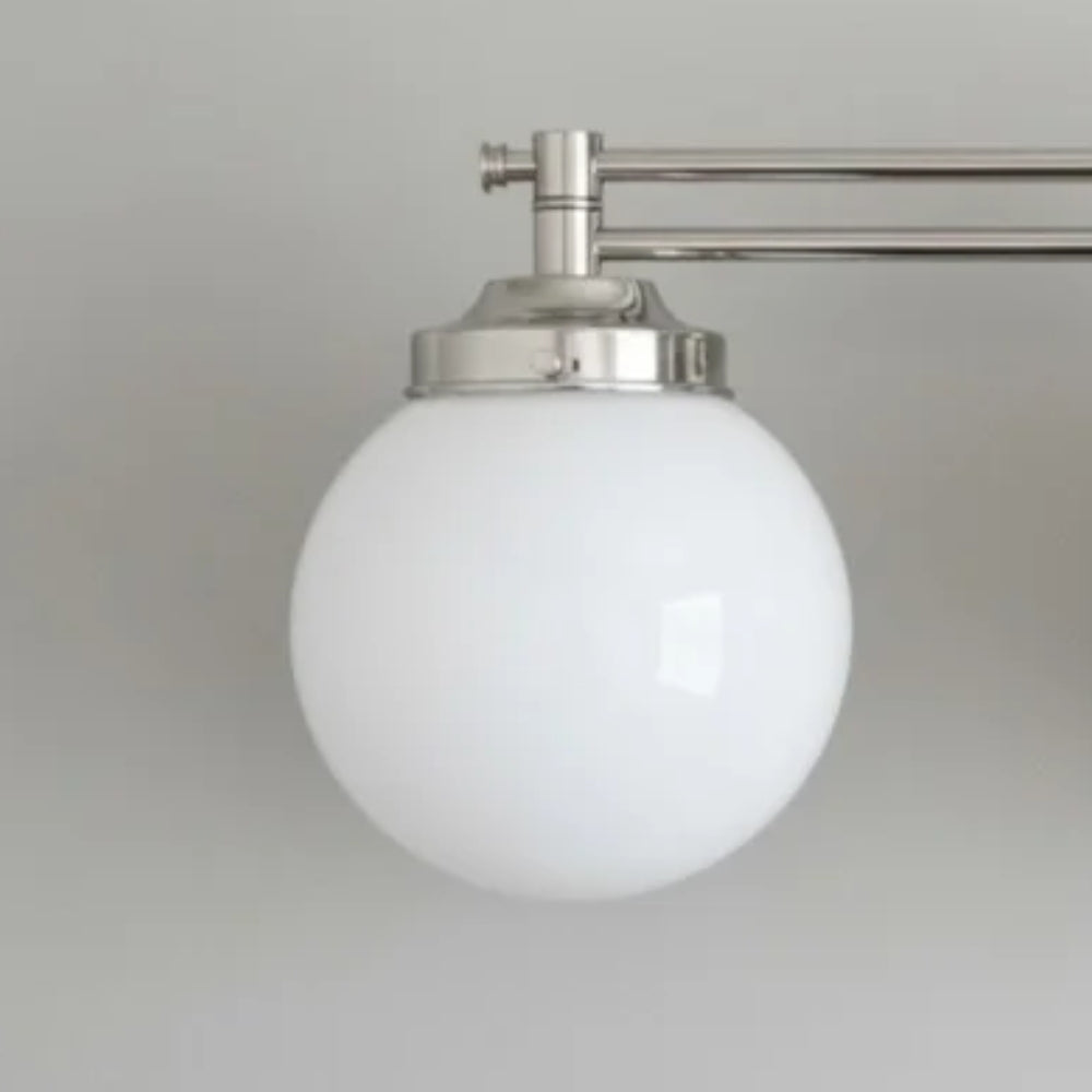 Pearl Wall Sconce Milk Glass Antique Brass  for  Bedroom