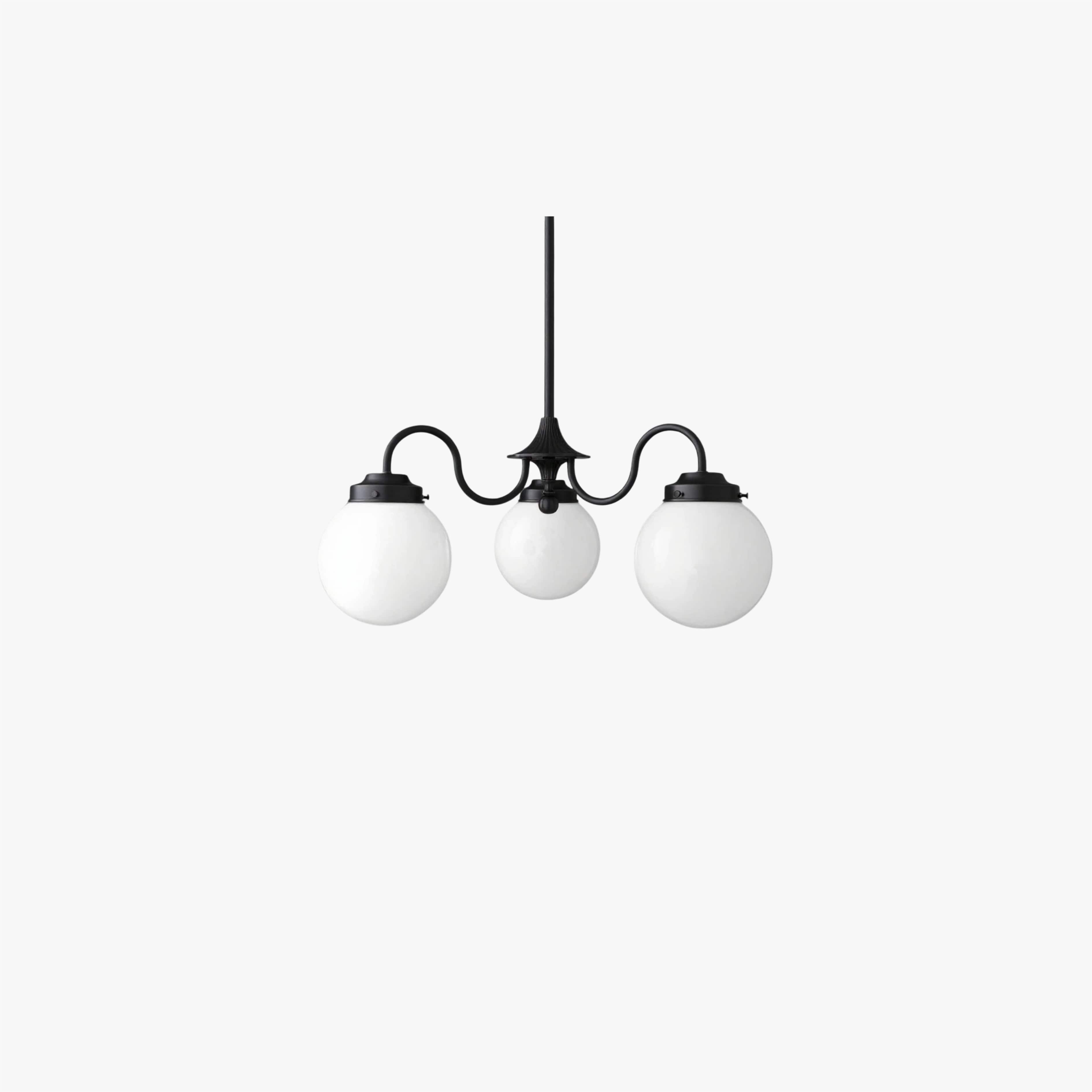Pearl 3-Light Glass  Chandelier