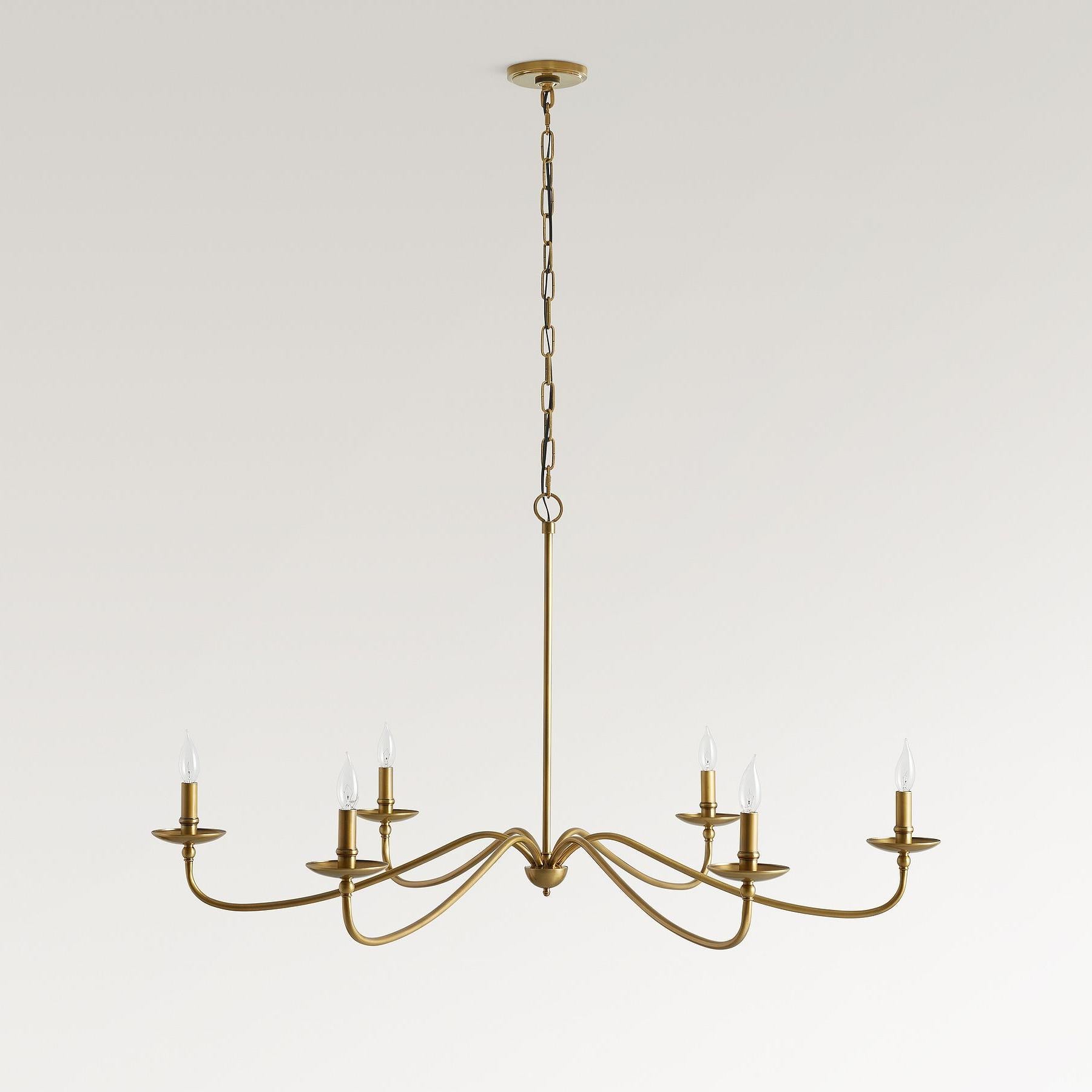 Lodge Minimalist Rustic Iron Candle Chandelier Hallway