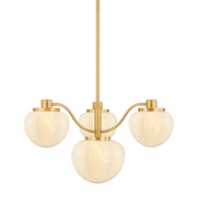 Junia Glass Four-Light Chandelier