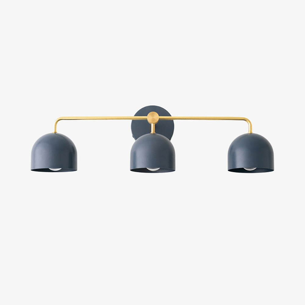 Chroma Brass White Wall Light Contemporary Living Room