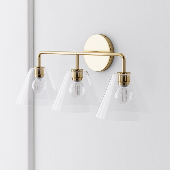 Cone Wall Sconce Milk Glass Living Room
