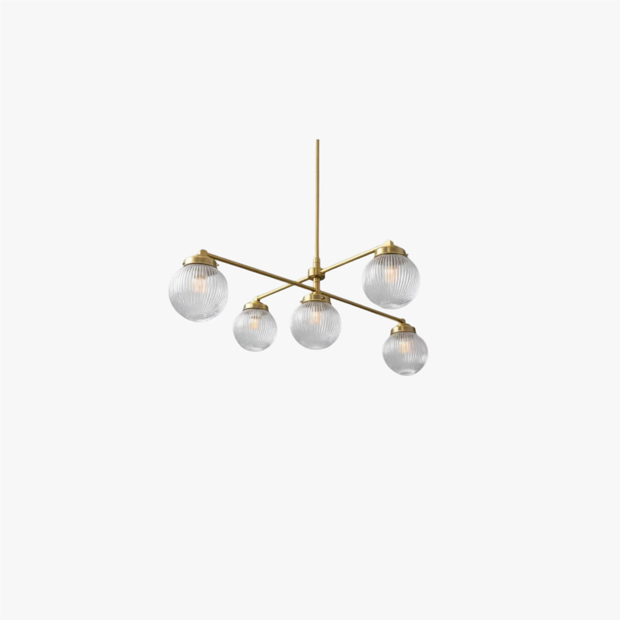 Pearl Multi-Light Brass Chandelier