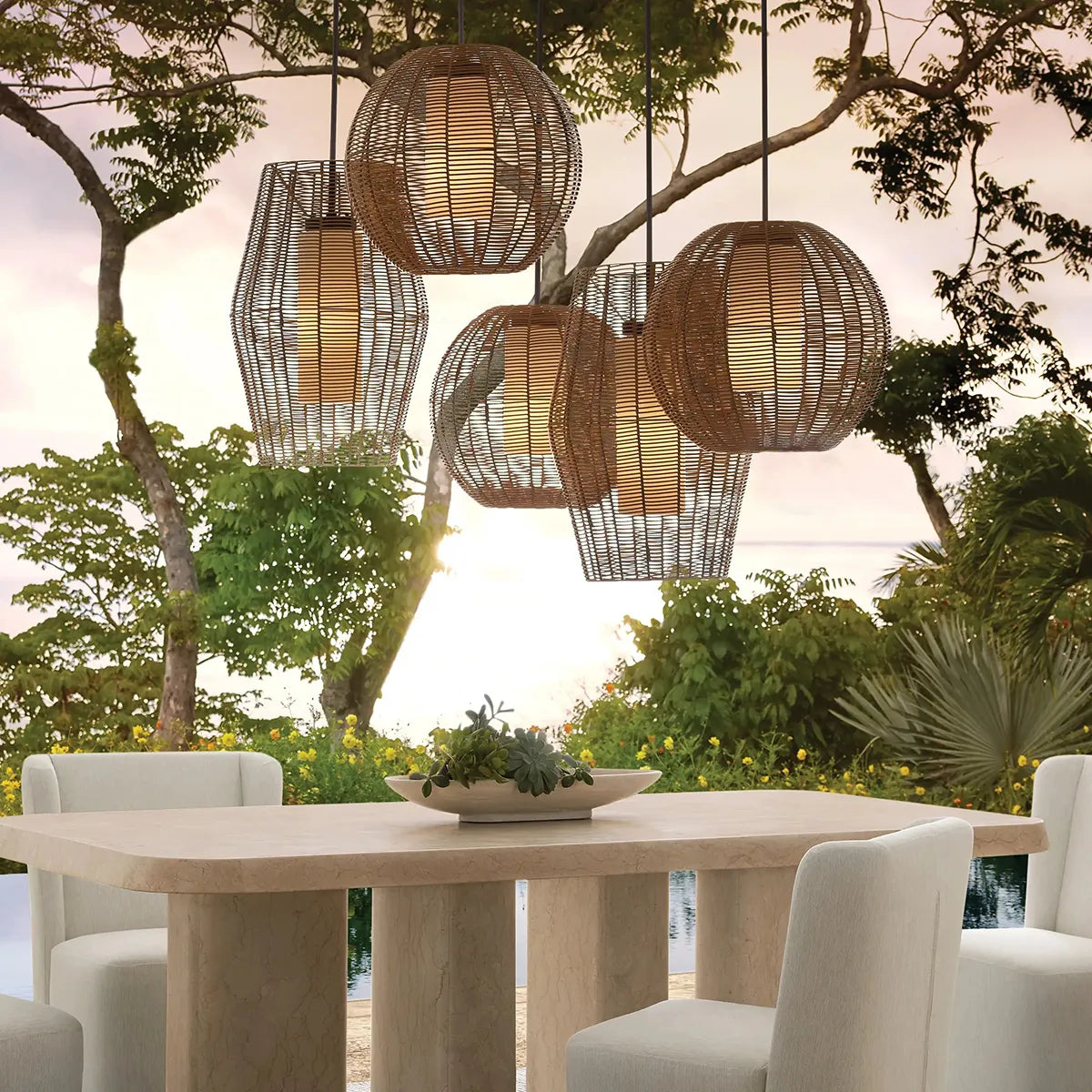 Jane Globe Outdoor Pendant