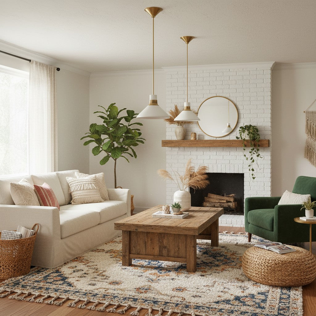 Tallow Ivory Porcelain Pendant Light for Kitchen