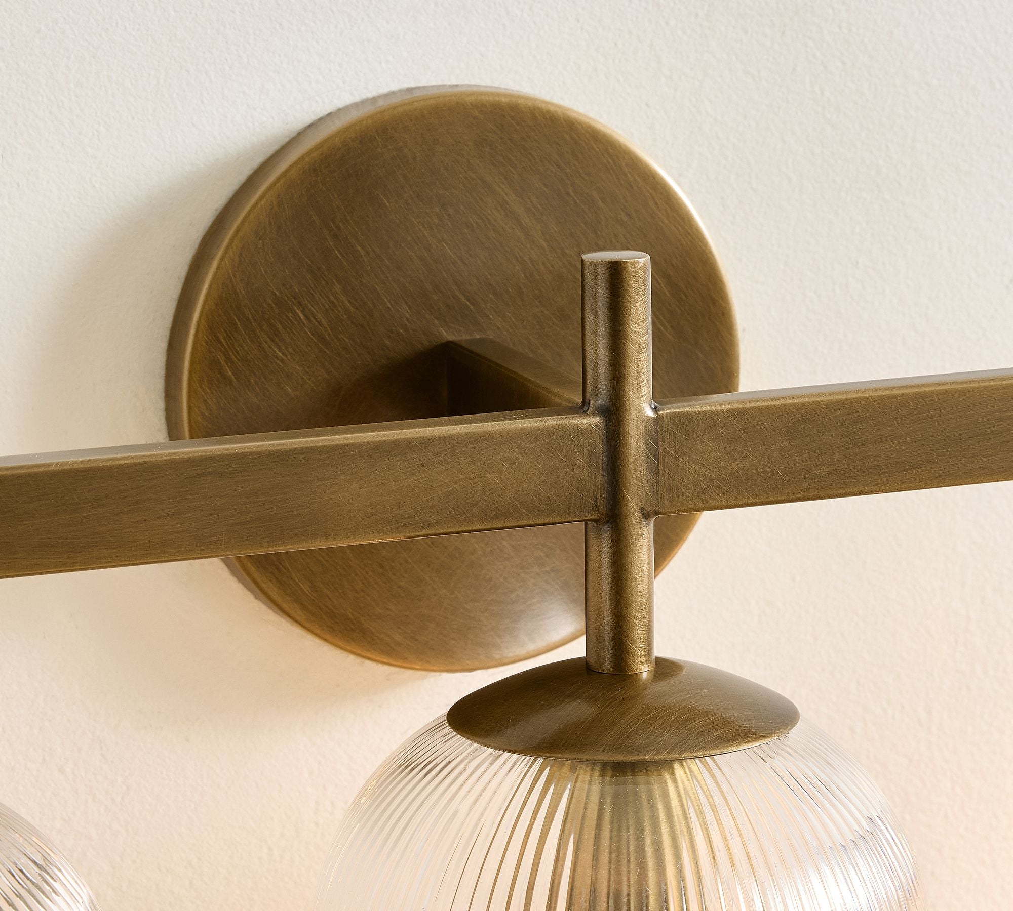 Haze Glass Metal Wall Light