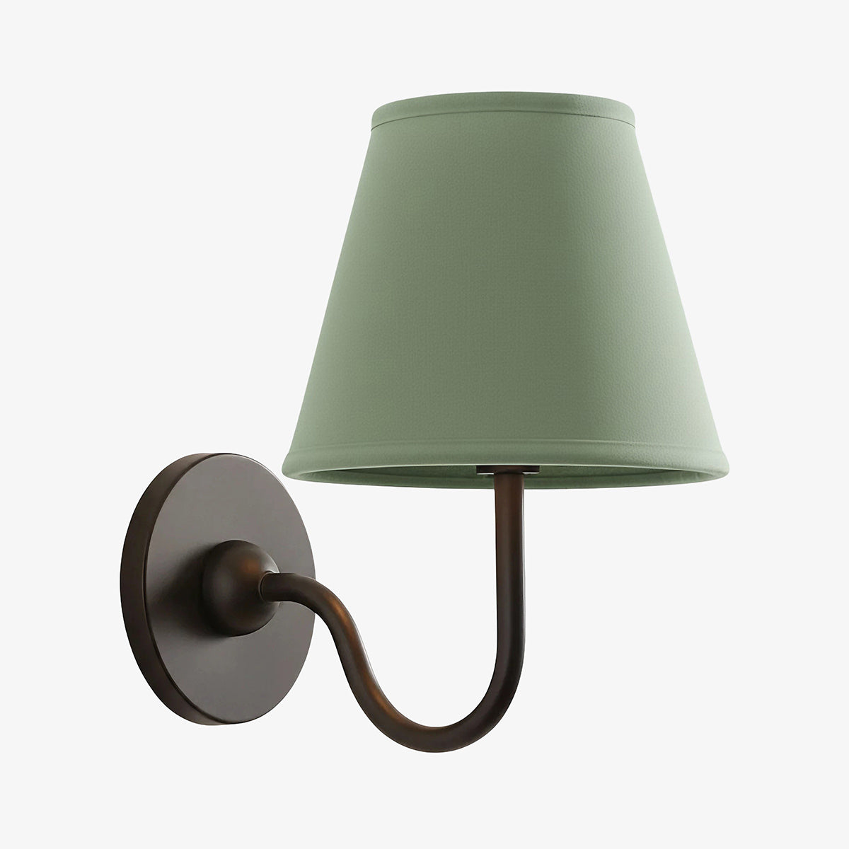 Grace Brass Linen Wall Lamp