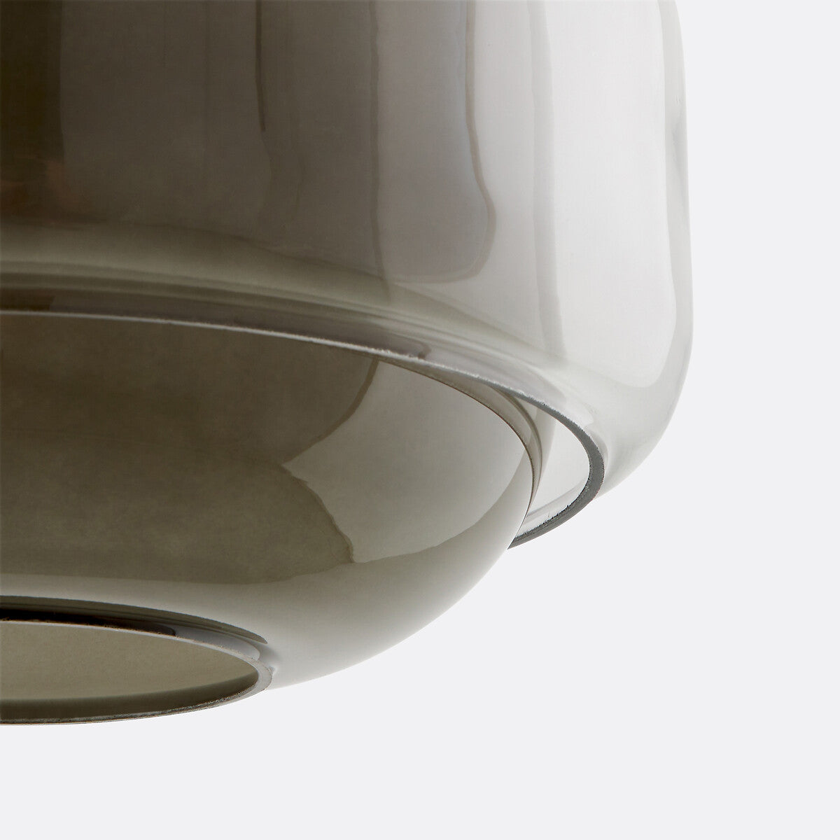 Orbit Modern Mushroom Pendant Light Colored Glass
