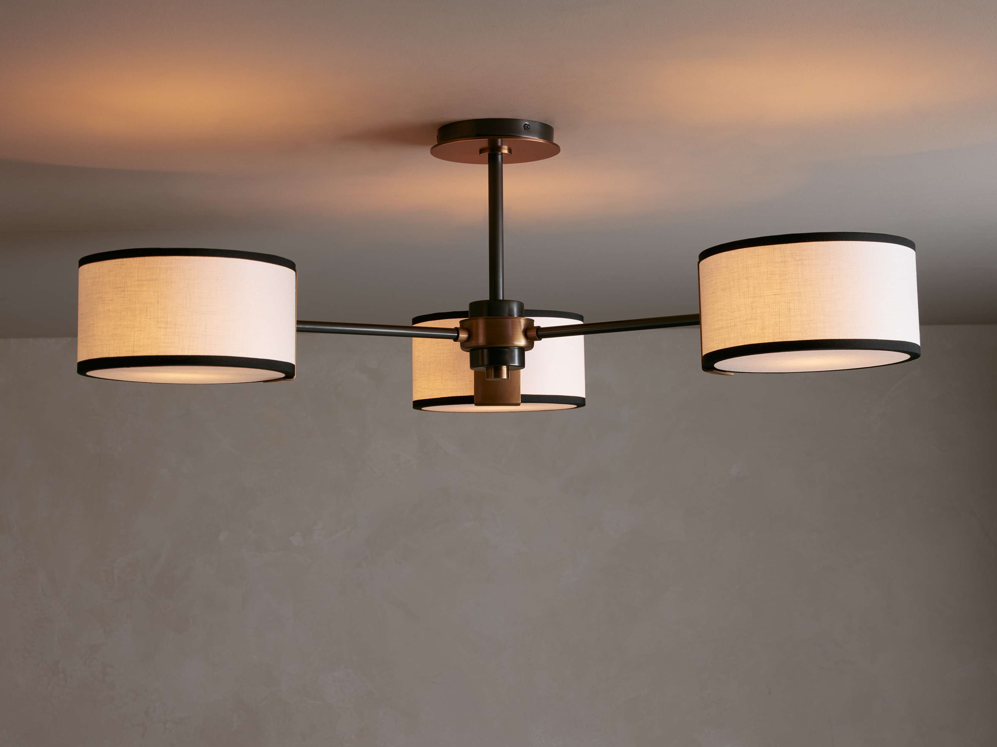 Dana Fabric Flush Mount