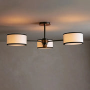 Dana Fabric Flush Mount