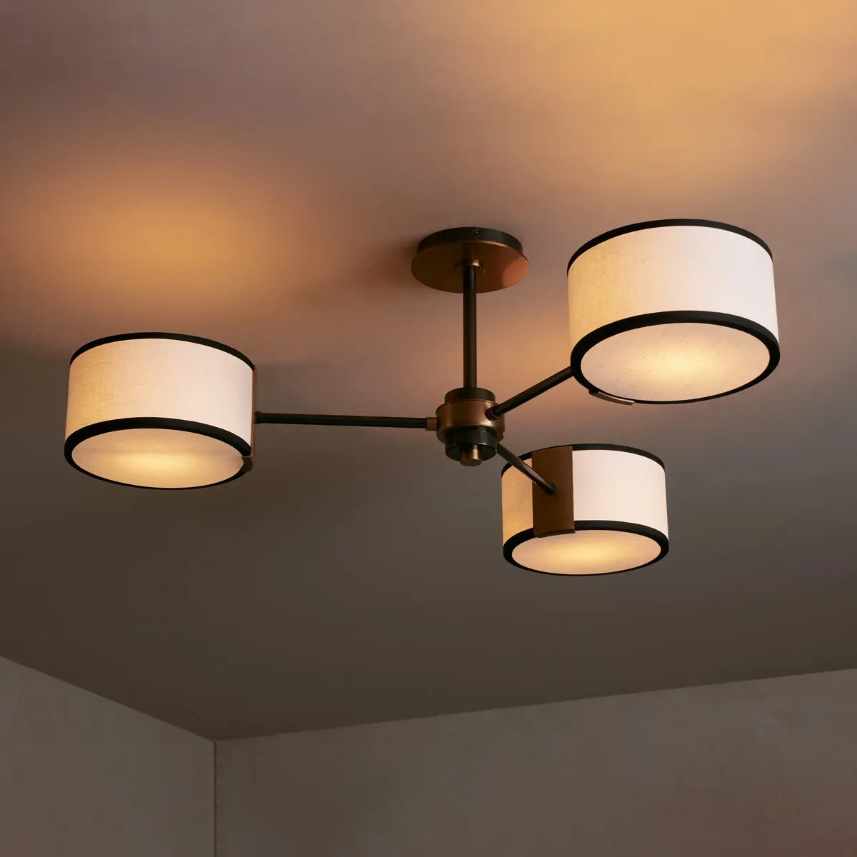 Dana Fabric Flush Mount