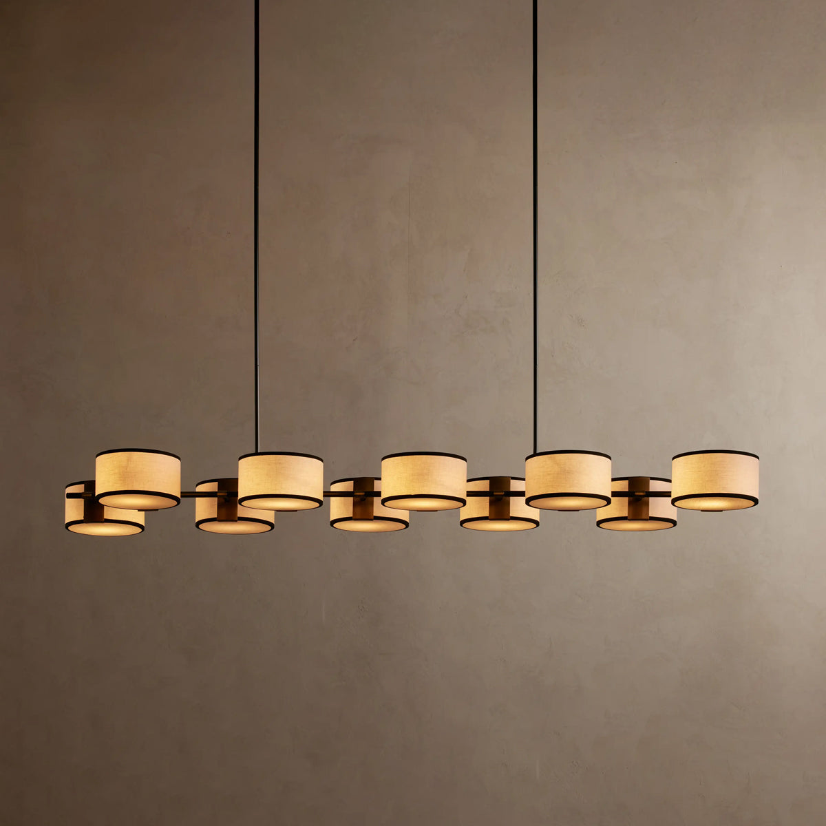 Flynn Fabric Linear Chandelier