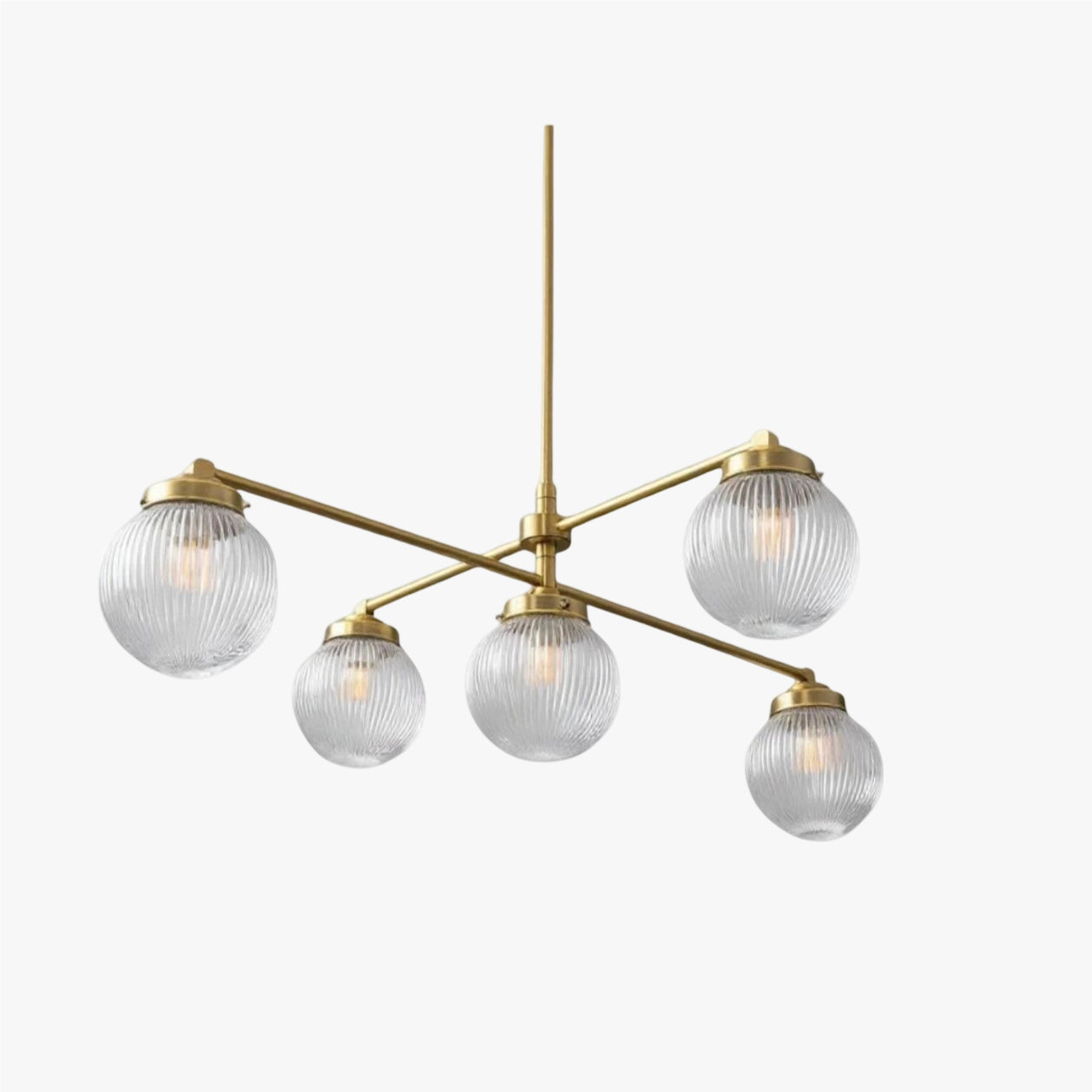 Pearl Multi-Light Brass Chandelier