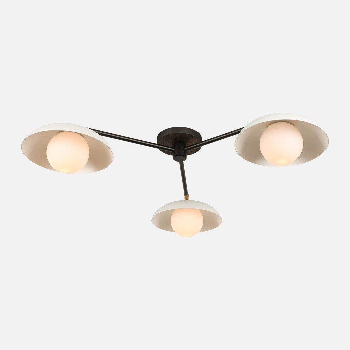 Bay Glass Globe Triple Flush Mount