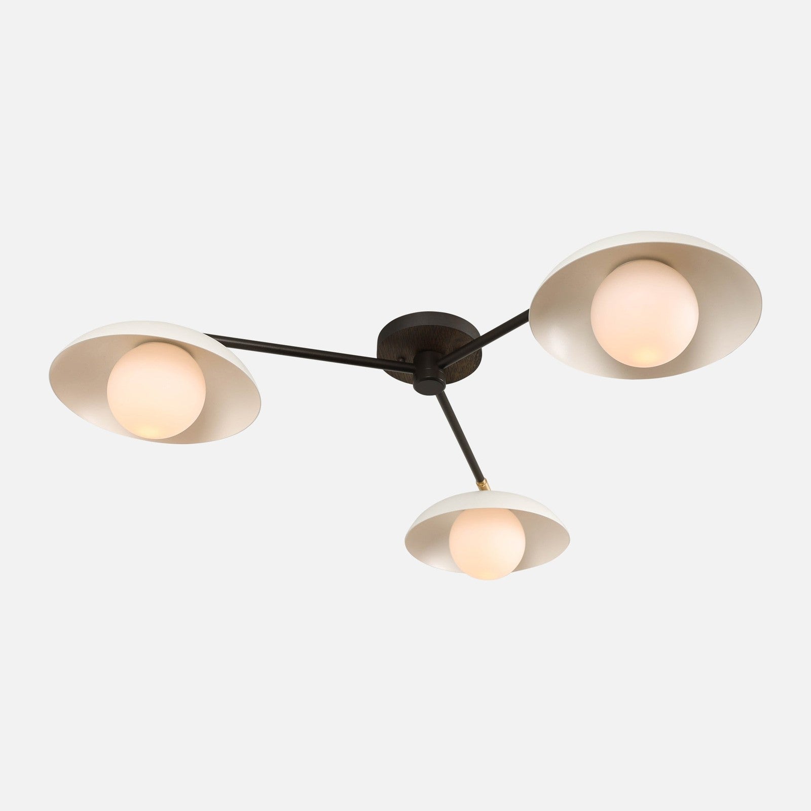 Bay Glass Globe Triple Flush Mount