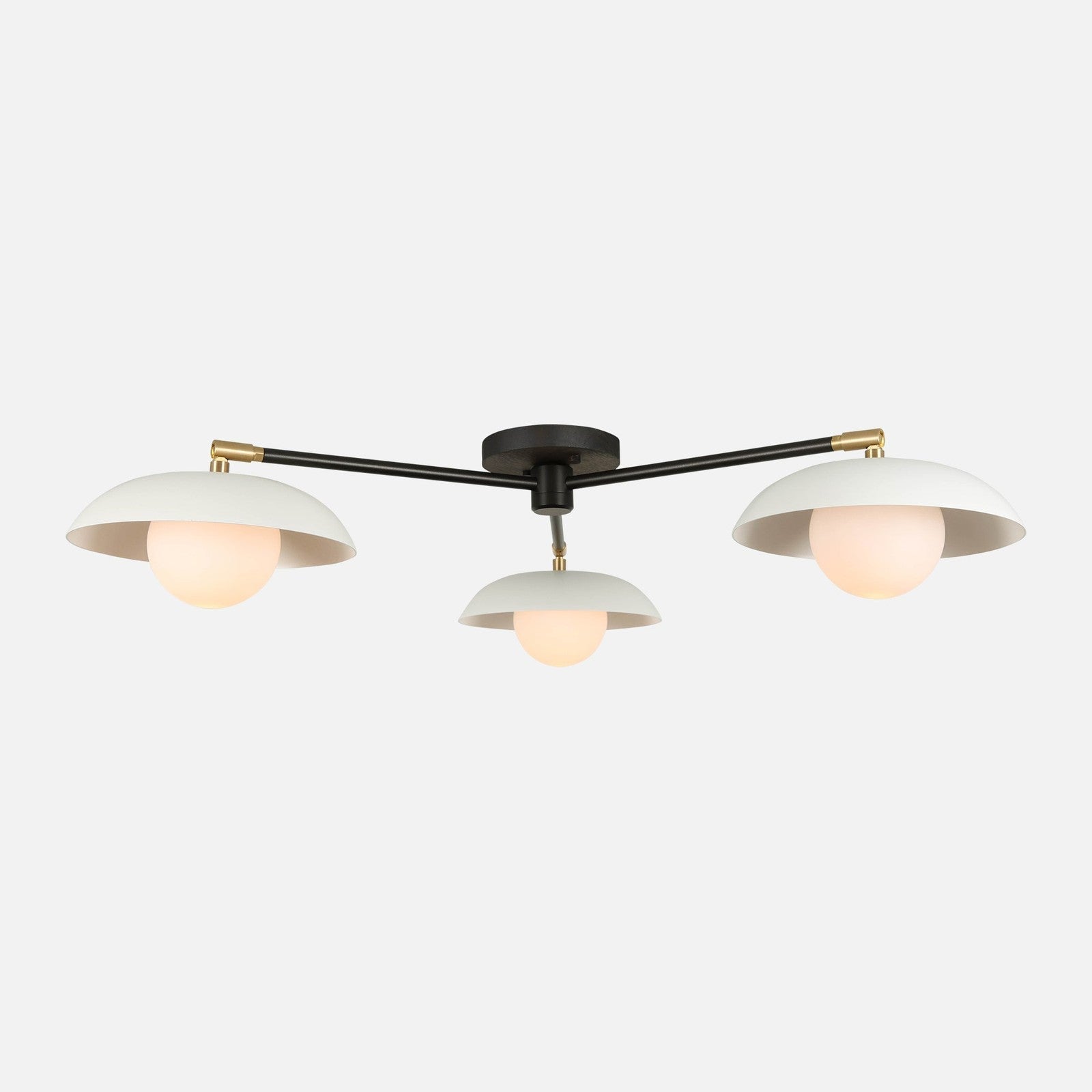 Bay Glass Globe Triple Flush Mount