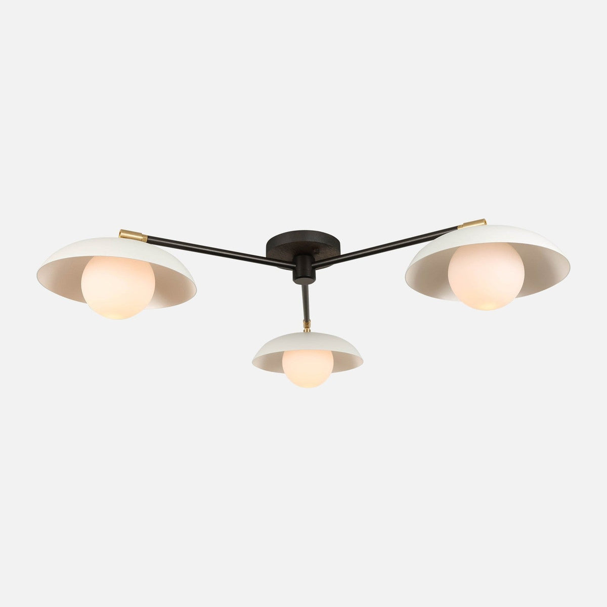 Bay Glass Globe Triple Flush Mount
