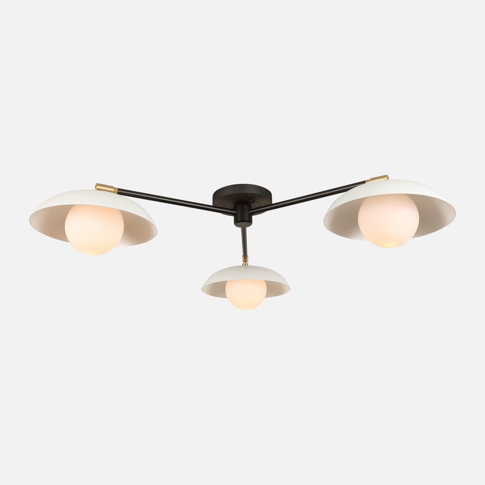 Bay Glass Globe Triple Flush Mount